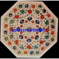 Inlay work marble table top 26" WP-2657